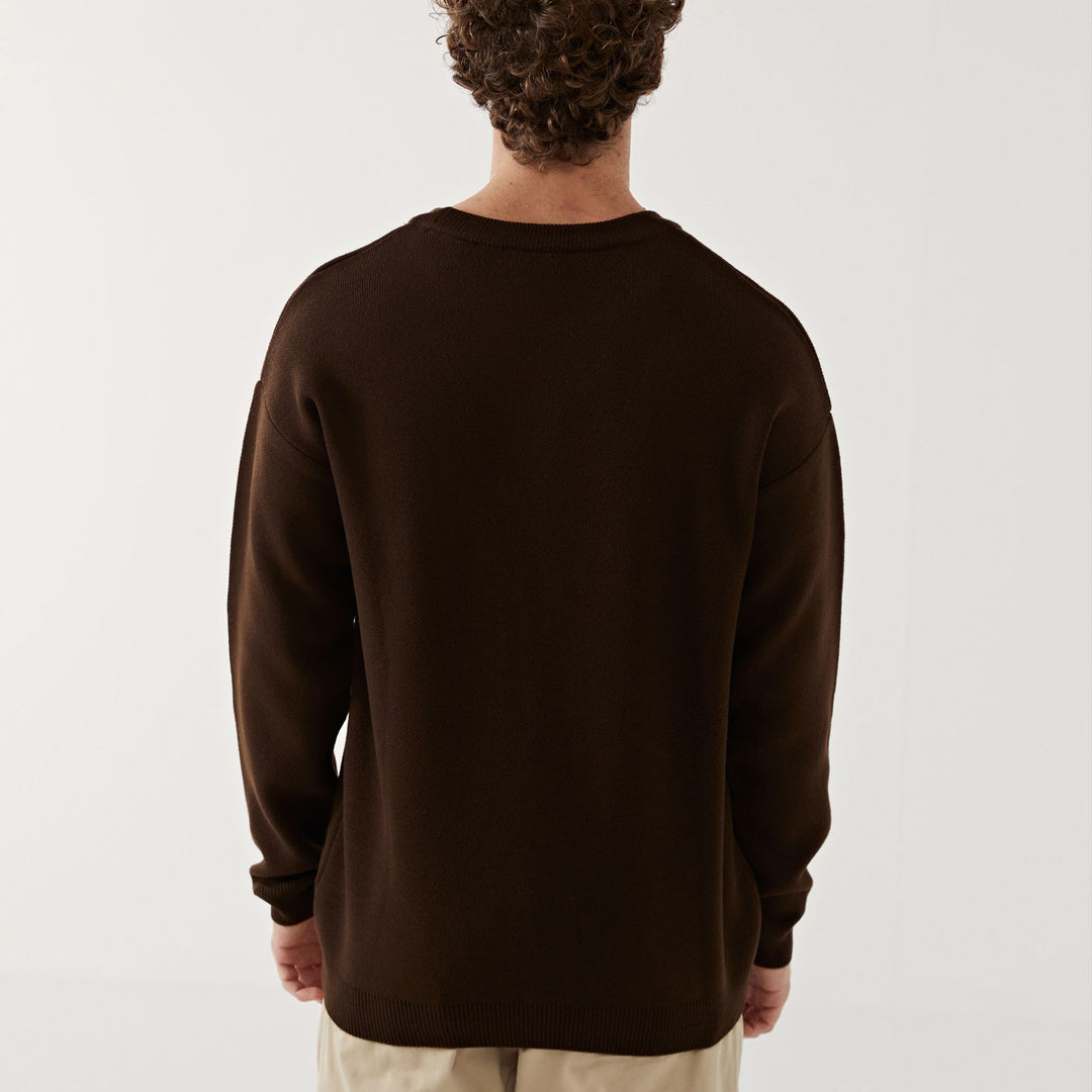 Moudda LC Waikiki - Pull en tricot Homme Brun chocolat - Tunisie 4