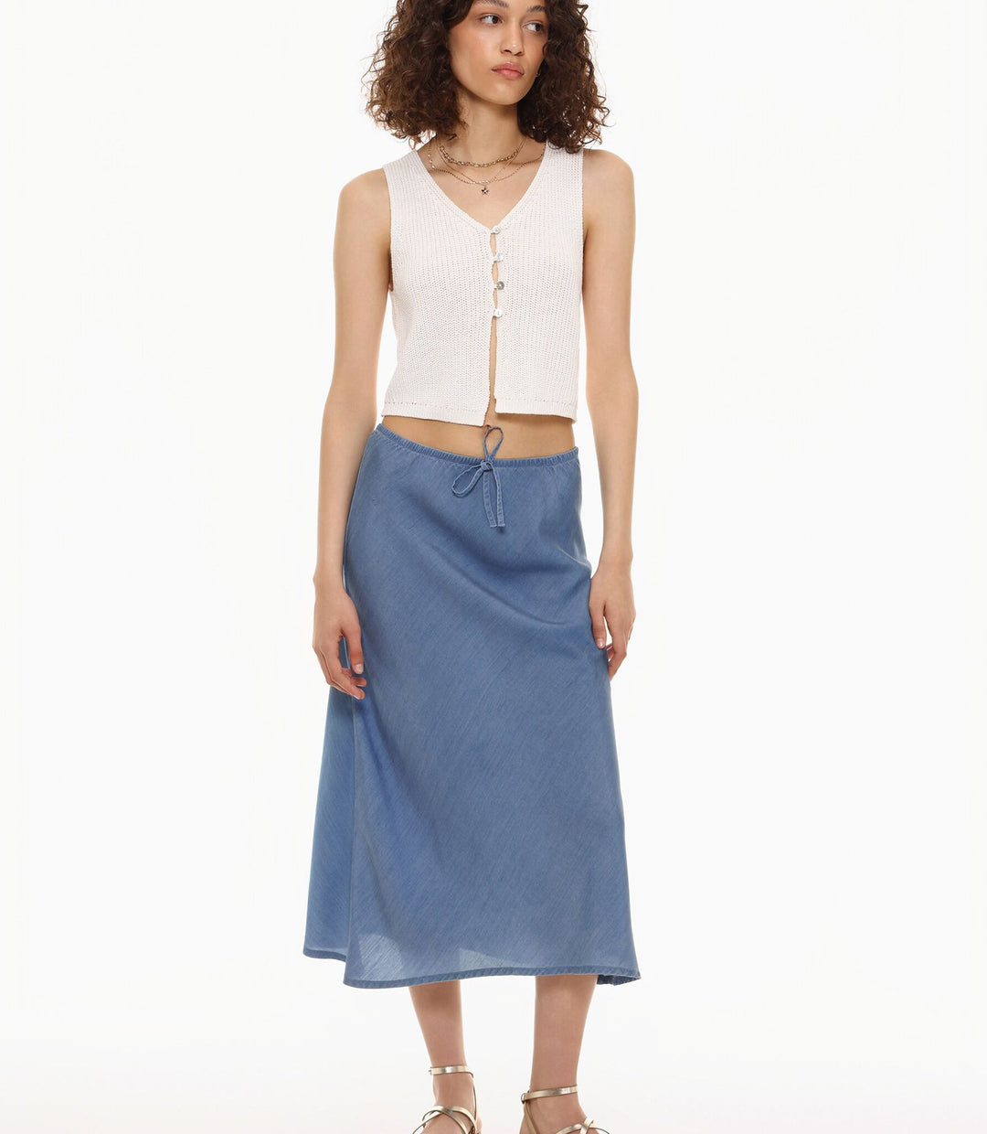 Moudda Lefties - Jupe Midi Tencel Denim - Fille D4 - Tunisie 2