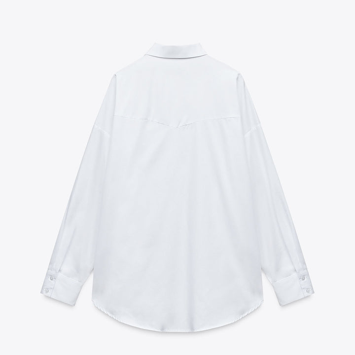 Moudda ZARA - Chemise Popeline Oversize - Clous Argentés - Tunisie 2