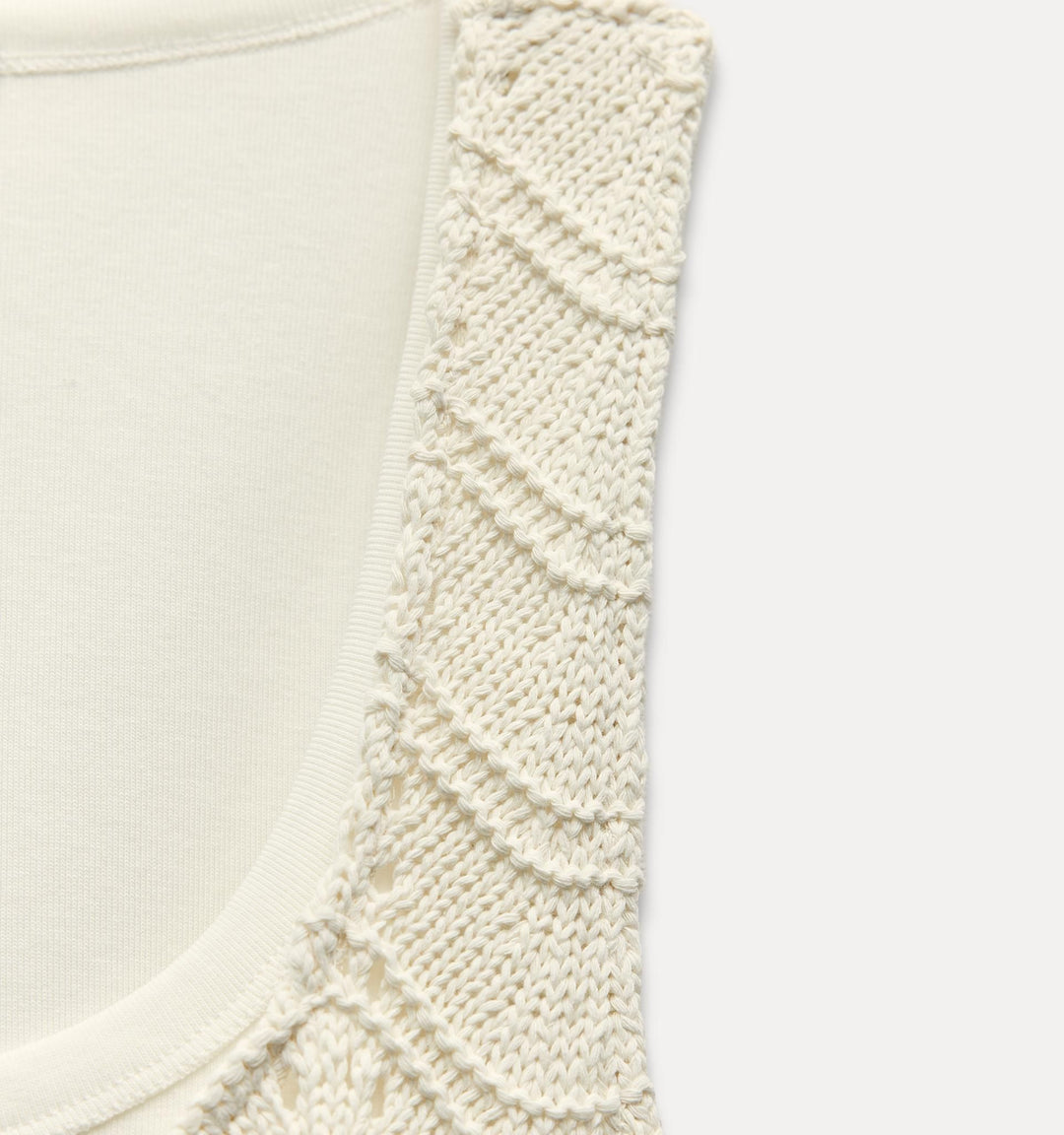 Moudda ZARA - T-shirt bretelles côtelé, gilet assorti - Tunisie 3