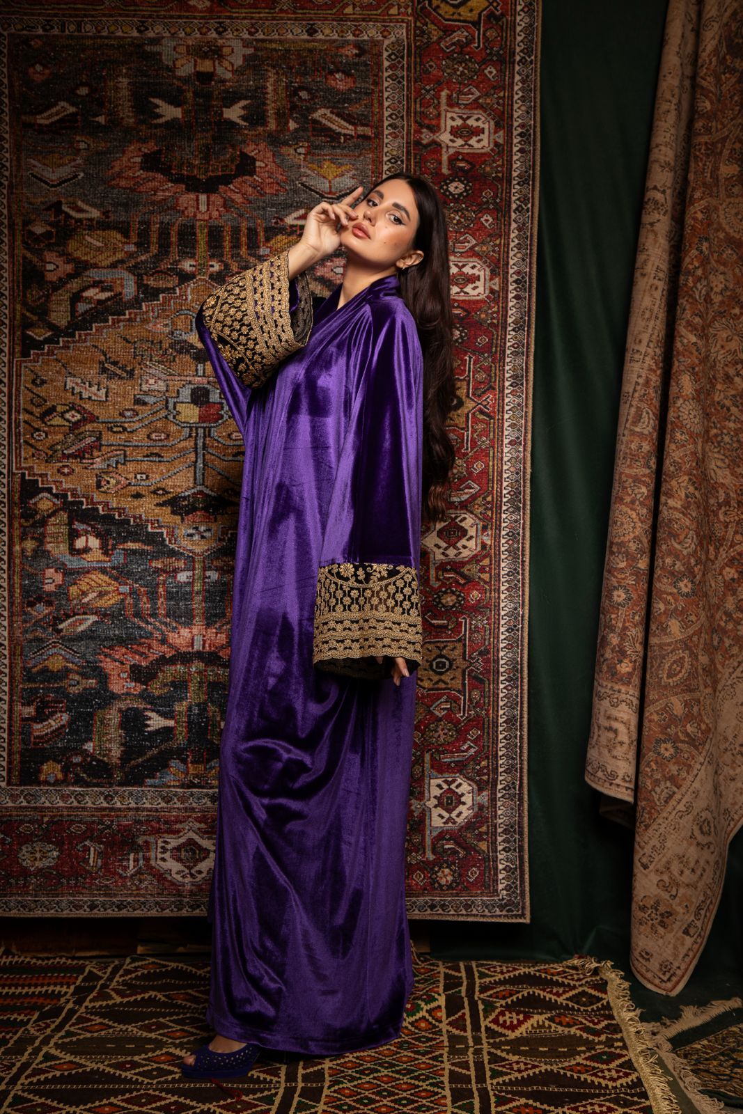 Moudda Tresors De Mimi - Kimono Nouran Mauve - Tunisie 3