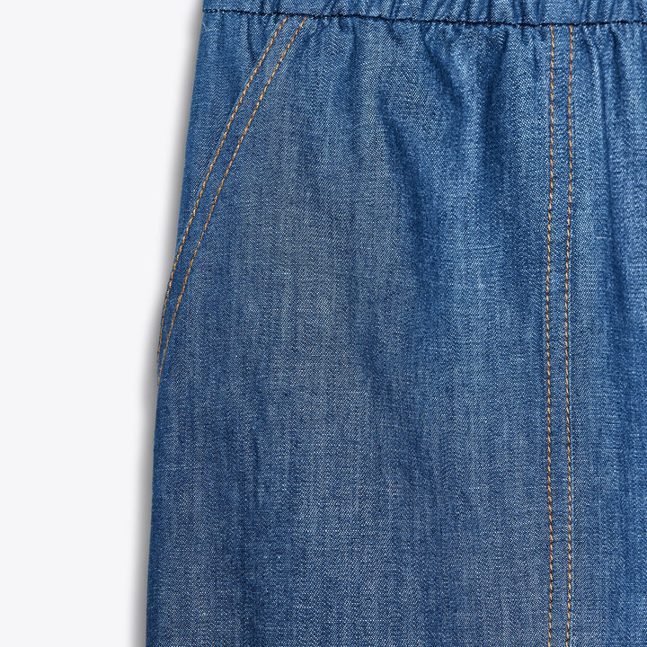 Moudda ZARA - Pantalon Lin Indigo - Bas Élastique - Tunisie 3
