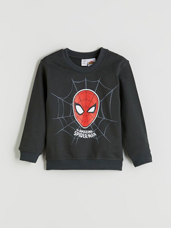 Moudda LC Waikiki - Sweatshirt en jersey sous licence Garçon Anthracite - Tunisie 1