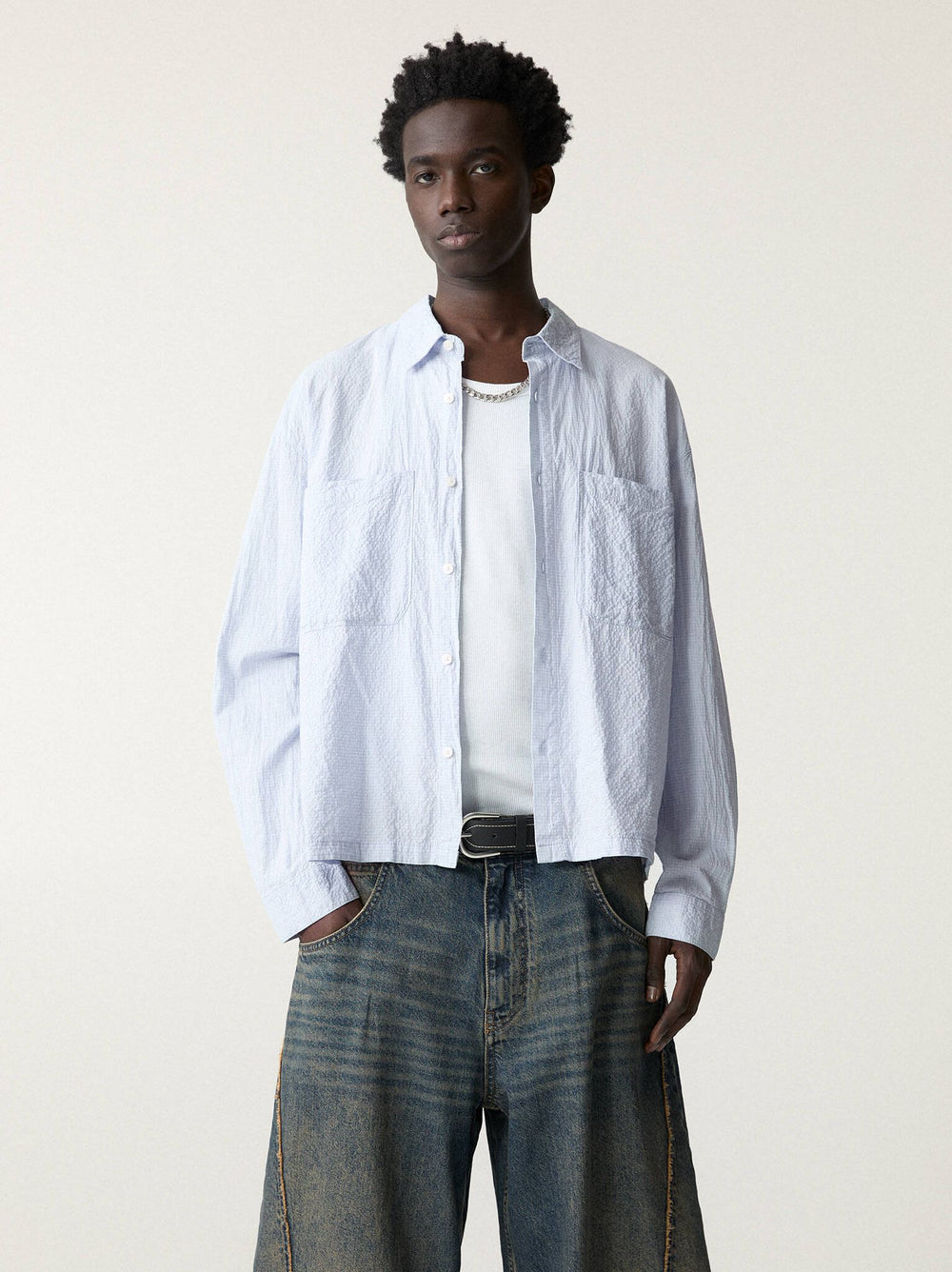 Moudda PULL & BEAR - Chemise - Nano-Carreaux & Froissée - Tunisie 2
