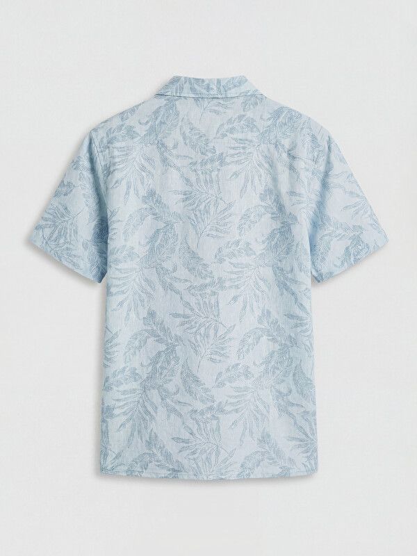 Moudda LC Waikiki - Chemise manches courtes en tissu pour Garçon couleur Bleu imprimé - Tunisie 2