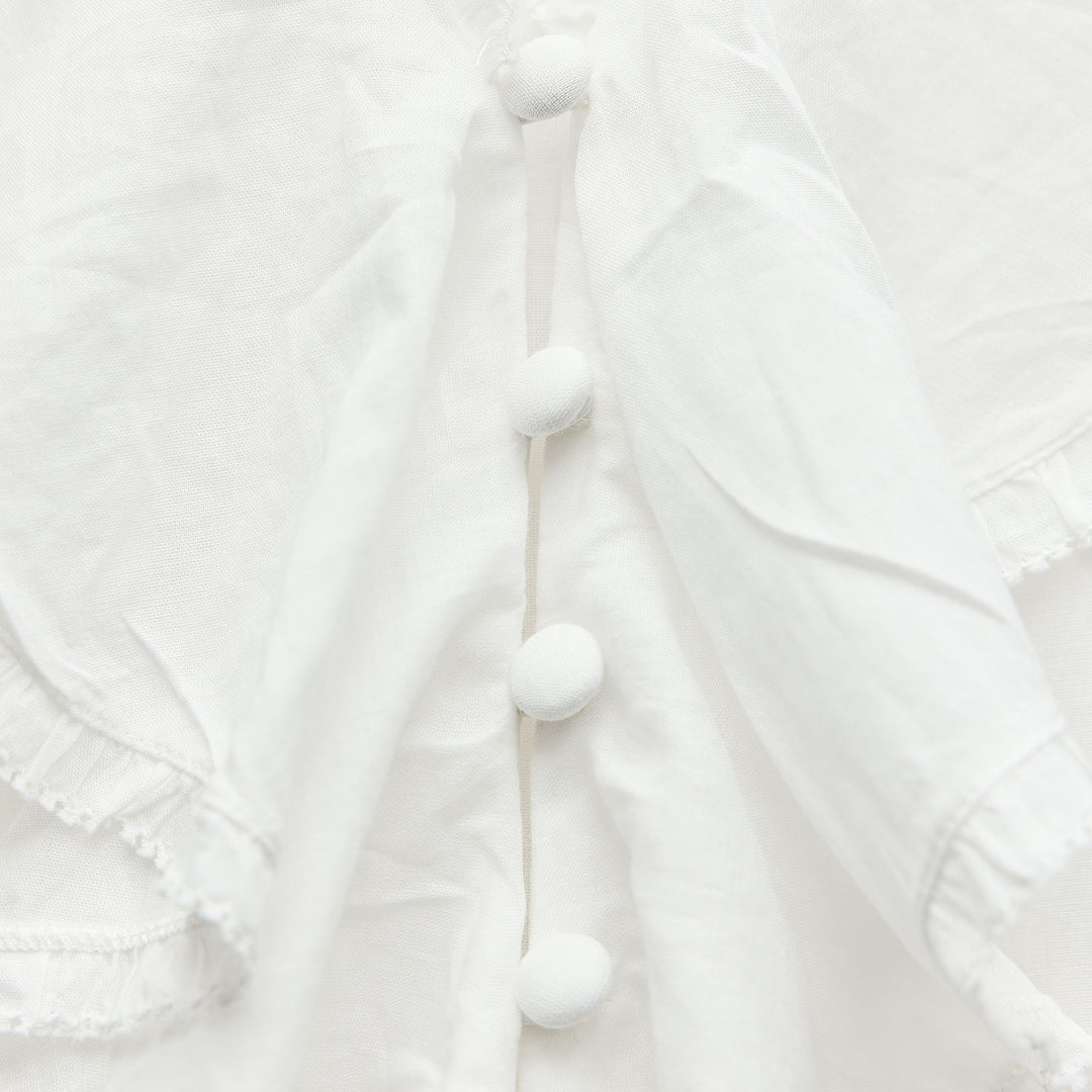 Moudda ZARA - Chemise voile volants fagotage manches 3/4 - Tunisie 4