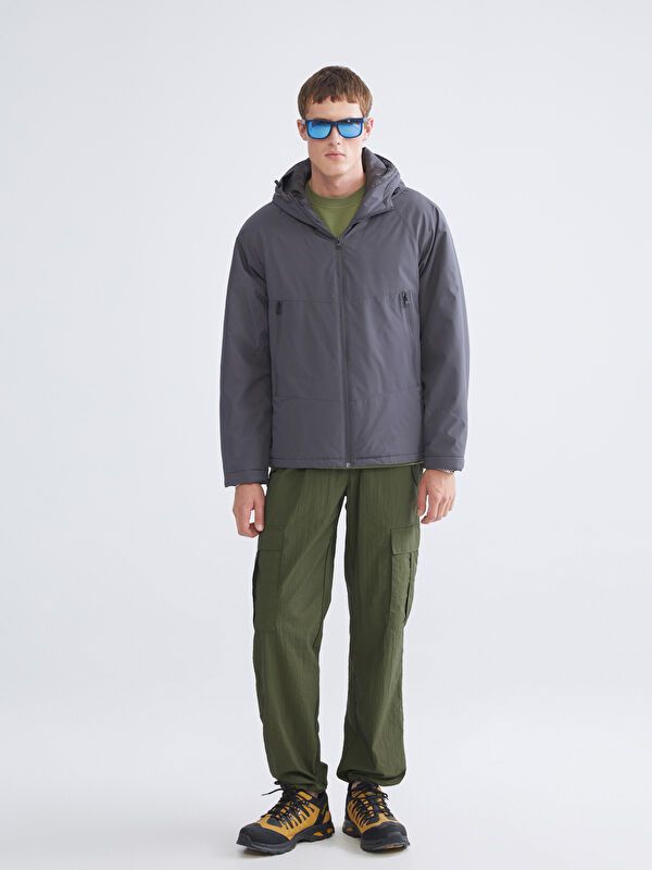 Moudda LC Waikiki - Doudoune matelassée en nylon couleur Anthracite pour hommes - Tunisie 2