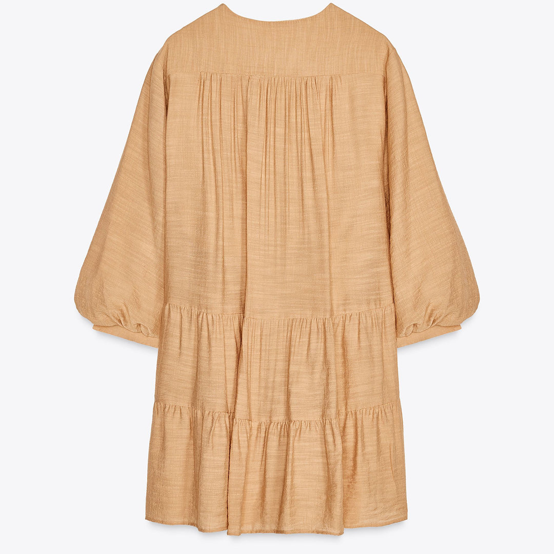 Moudda ZARA - Robe Mini Viscose - Empiècement Brodé - Tunisie 2
