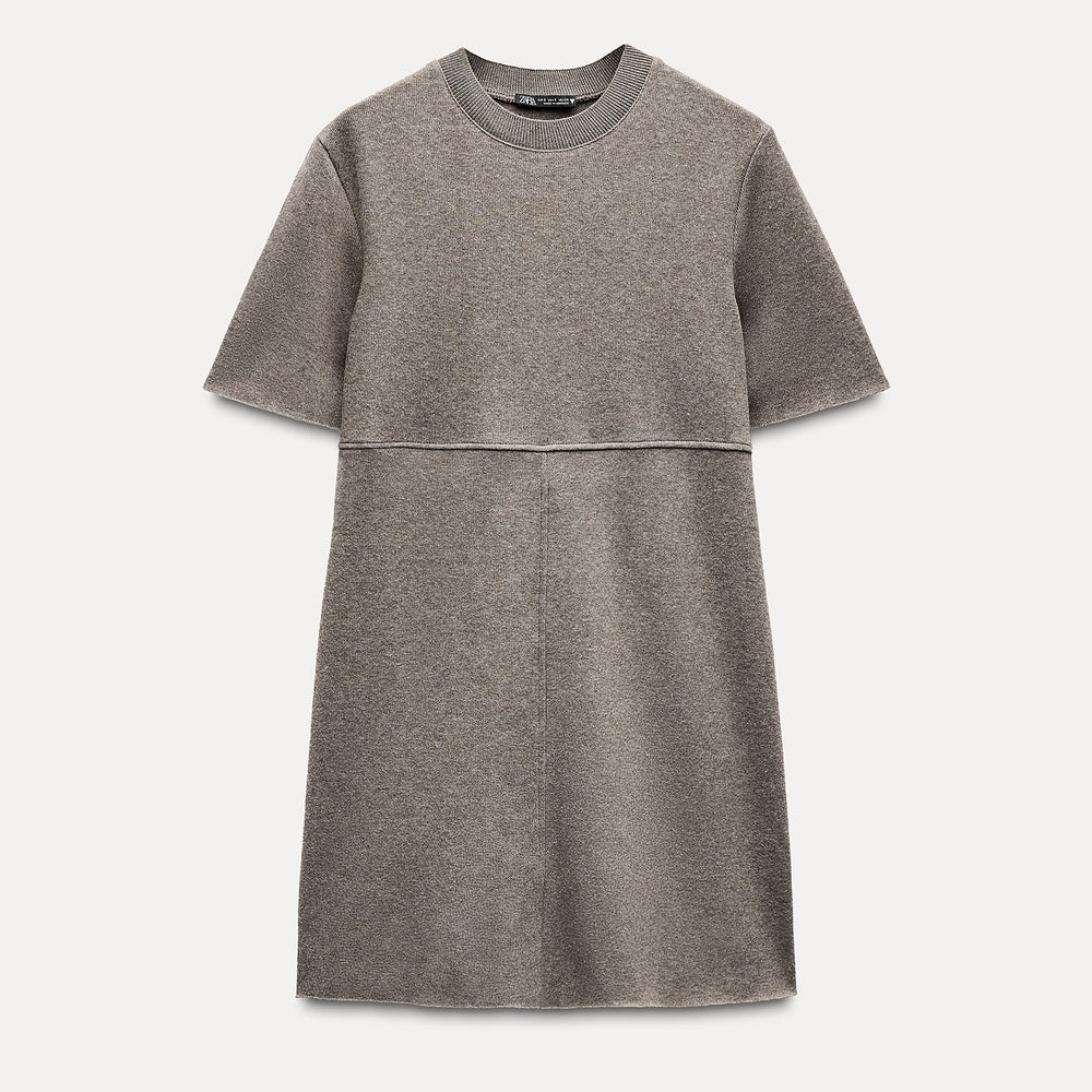 Moudda ZARA - Robe courte toucher doux, coloris anthracite - Tunisie 2