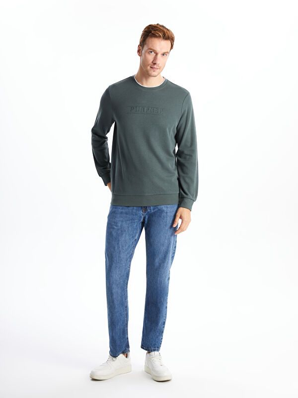 Moudda LC Waikiki - Sweat-shirt basique en jersey imprimé pour Hommes - Tunisie 2