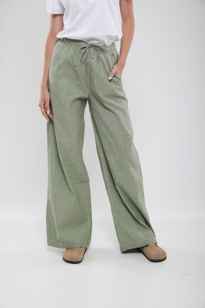 Moudda Billiorich - Pantalon Large Femme en Lin Mélangé - Tunisie 1