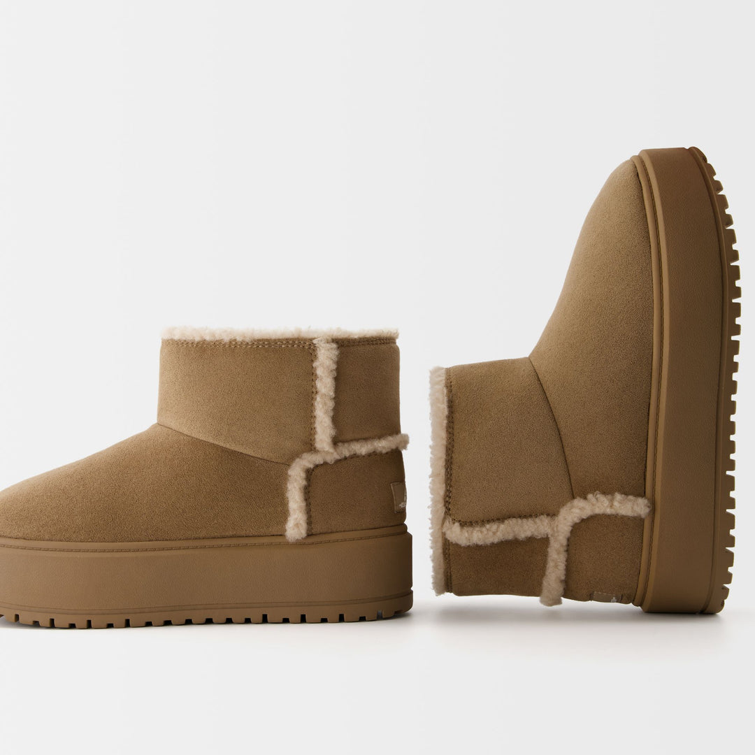 Moudda BERSHKA - Bottines en tissu avec détail fourrure - Tunisie 2