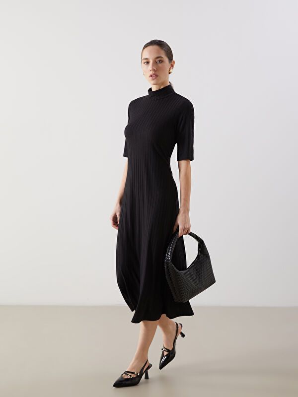 Moudda LC Waikiki - Robe en jersey uncv à manches longues pour Femmes - Tunisie 1