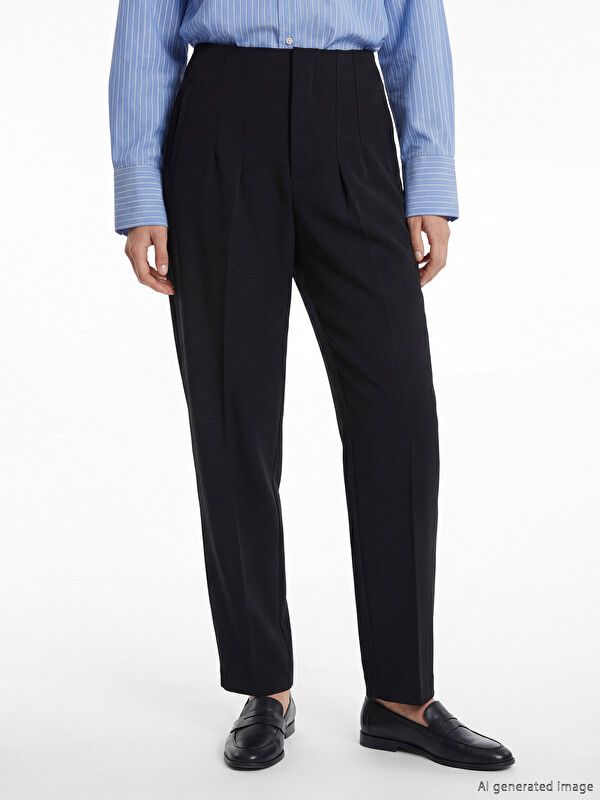 Moudda LC Waikiki - Pantalon mi-saison en tissu pour Femme couleur Noir - Tunisie 2