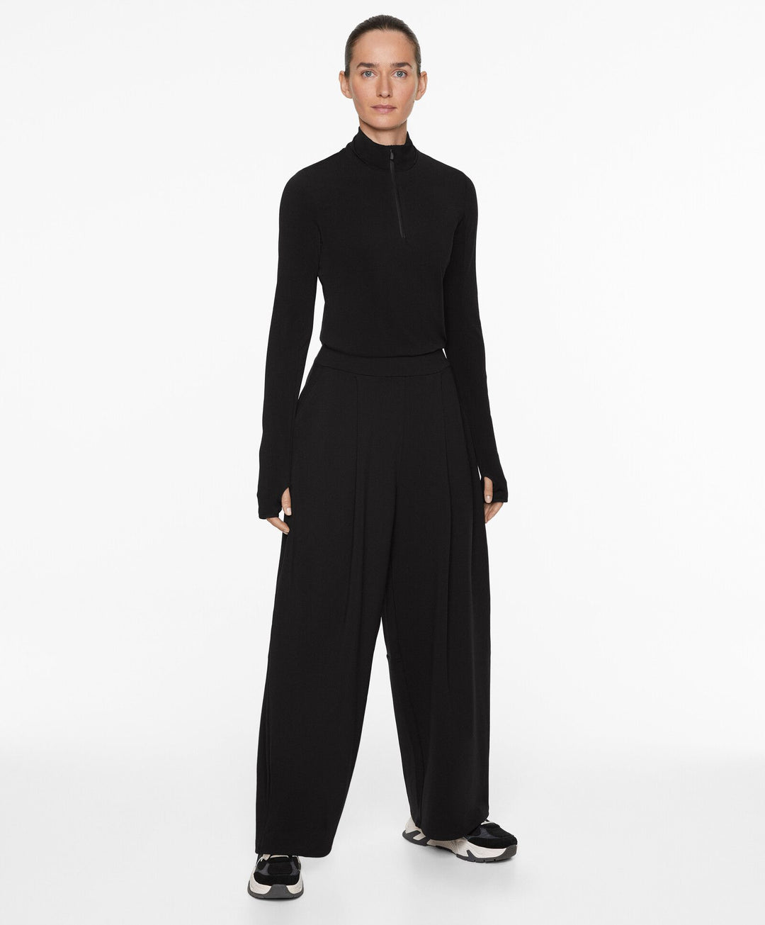 Moudda Oysho - Pantalon Long Large Chaud - Taille Haute & Cheville - Tunisie 2
