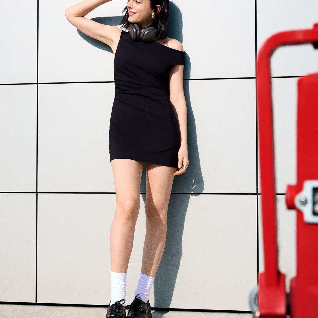 Moudda BERSHKA - Robe Mini Bengaline - Bardot - Tunisie 1