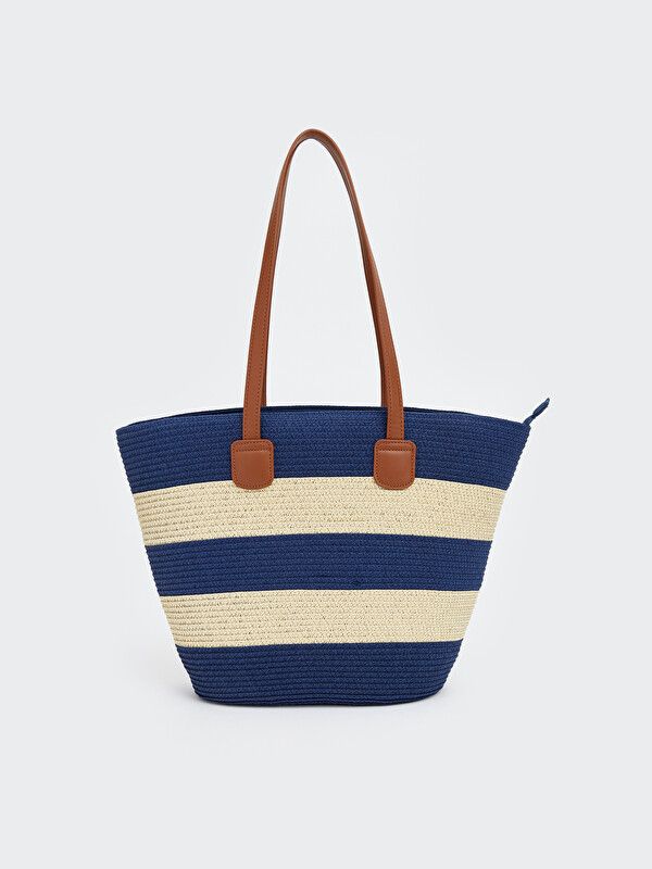 Moudda LC Waikiki - Sac en tissu pour Femme couleur Bleu marine imprimé - Tunisie 1