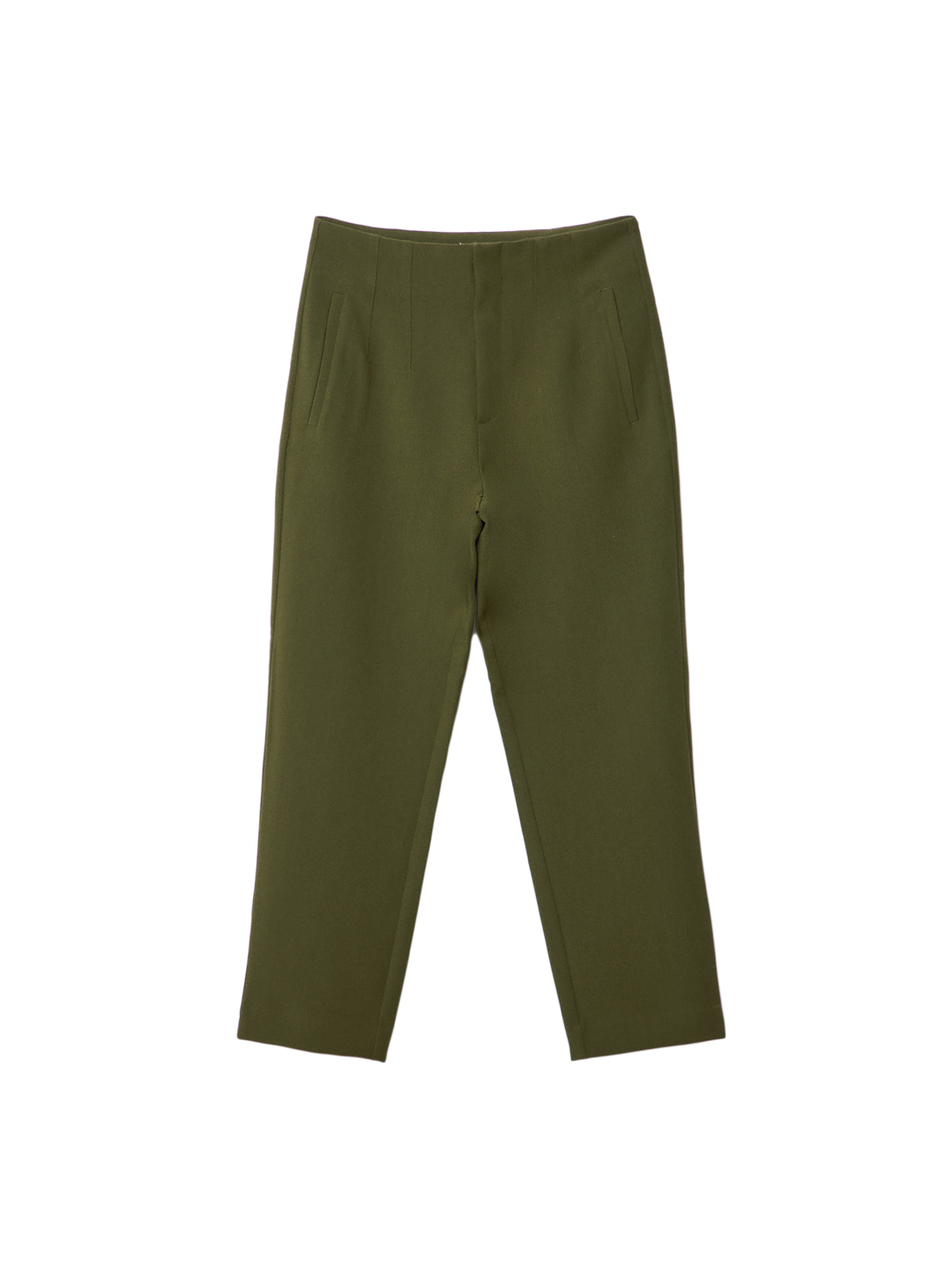 Moudda STRADIVARIUS - Pantalon de Ville Taille Haute avec Pinces Kaki - Tunisie 2