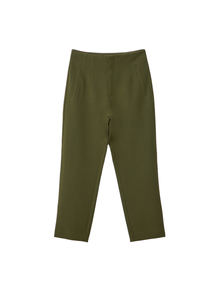 Moudda STRADIVARIUS - Pantalon de Ville Taille Haute avec Pinces Kaki - Tunisie 2