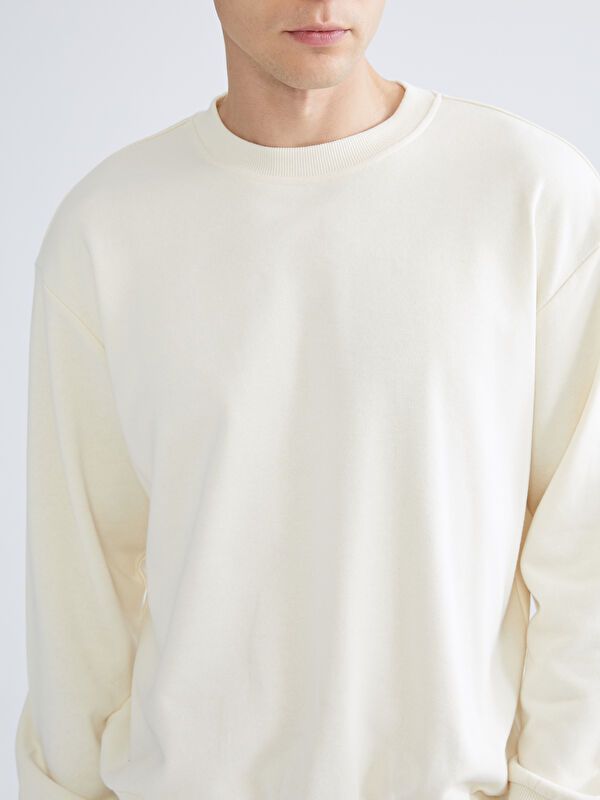 Moudda LC Waikiki - Sweatshirt en jersey Homme Beige pâle - Tunisie 3