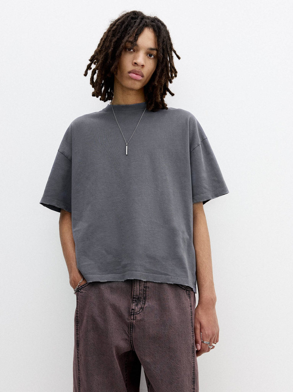 Moudda PULL & BEAR - T-Shirt - Boxy Destructuré - Tunisie 2