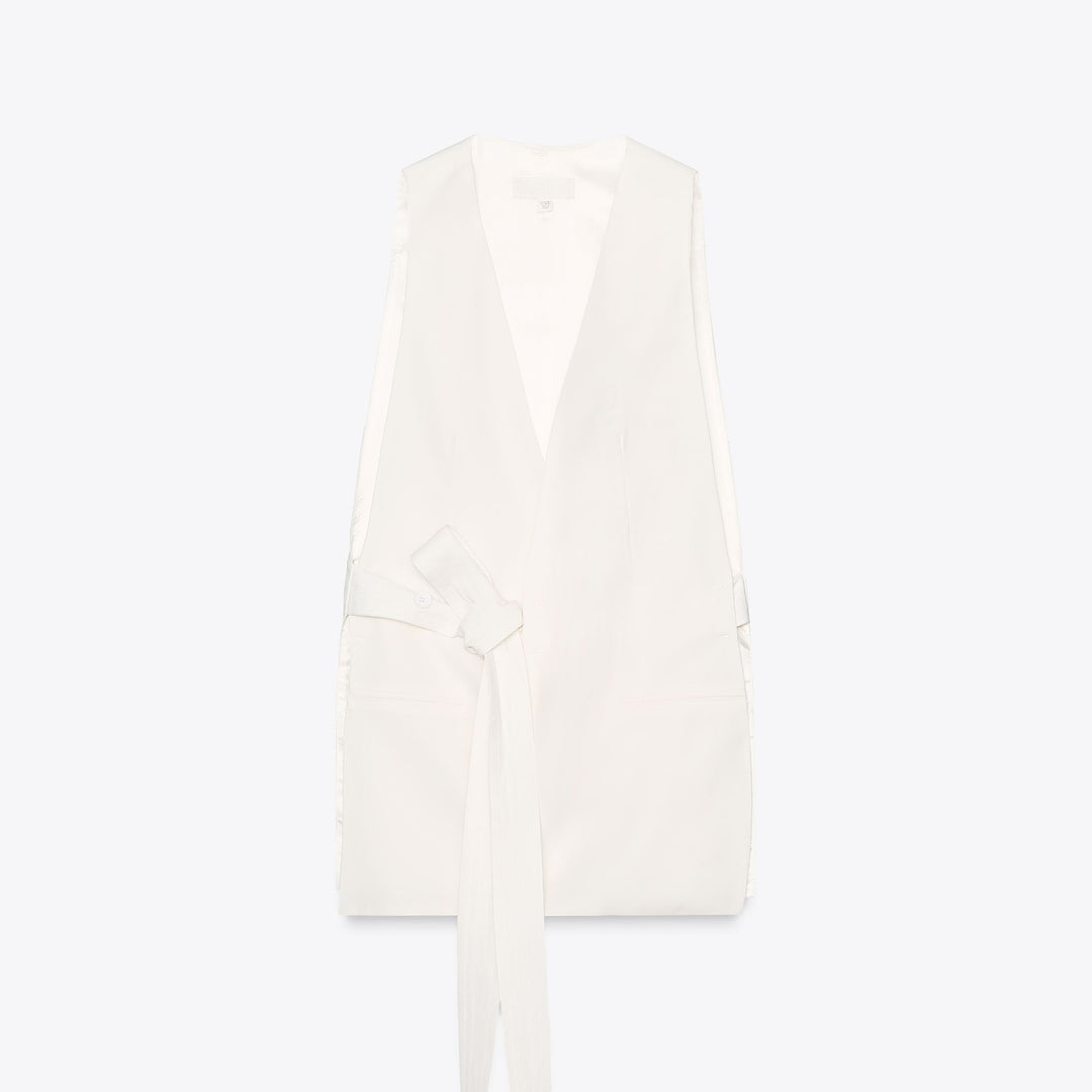 Moudda ZARA - Gilet Midi - Fente Côté & Ceinture Multi - Tunisie 1