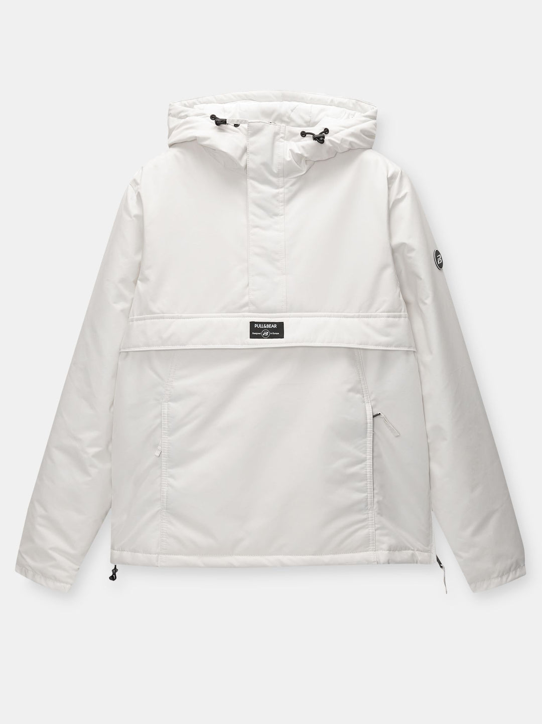 Moudda PULL & BEAR - Sweat Kangourou Nylon Couleurs Basique Blanc - Tunisie 1