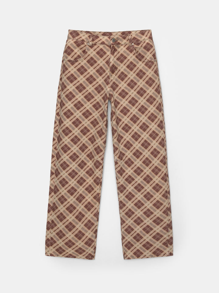 Moudda PULL & BEAR - Pantalon Ballon Baggy Losanges - Tunisie 5