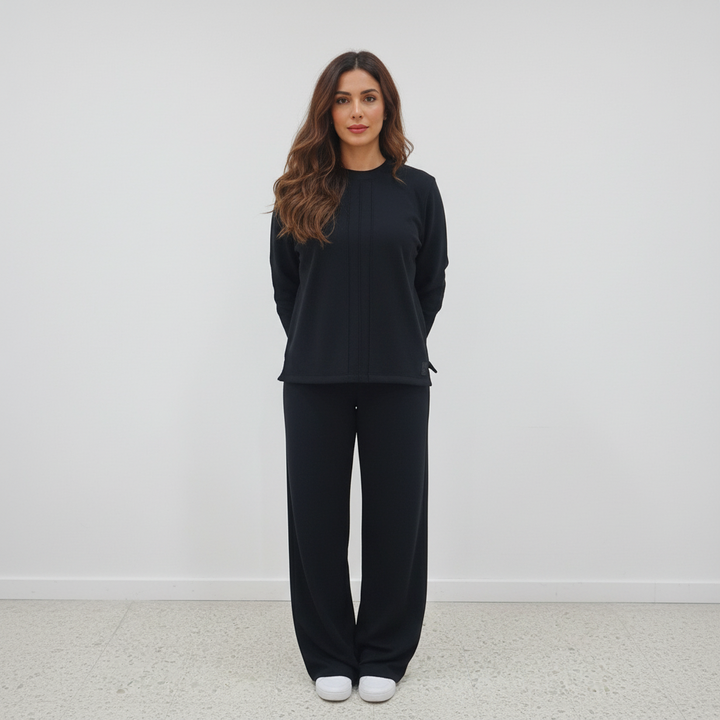 Moudda Lyouna - Ensemble molletonné noir - Tunisie 2