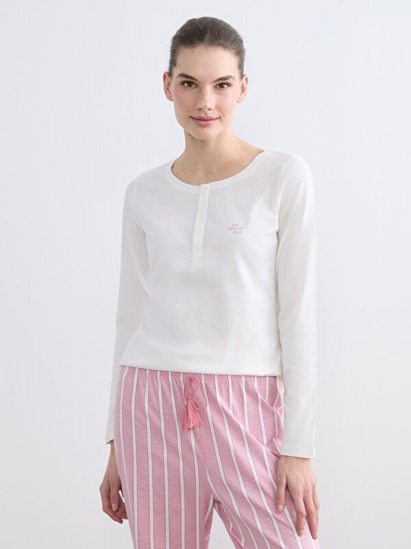 Moudda LC Waikiki - Pyjama manches longues en jersey pour Femme - Tunisie 2