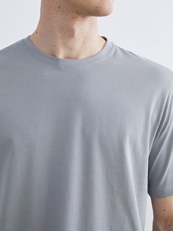 Moudda LC Waikiki - T-shirt basique col rond manches courtes en jersey pour Homme - Tunisie 3