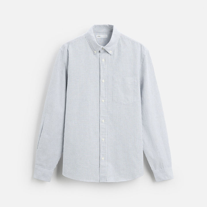 Moudda ZARA - Chemise Oxford - Boutonnée & 1 Poche - Tunisie 1