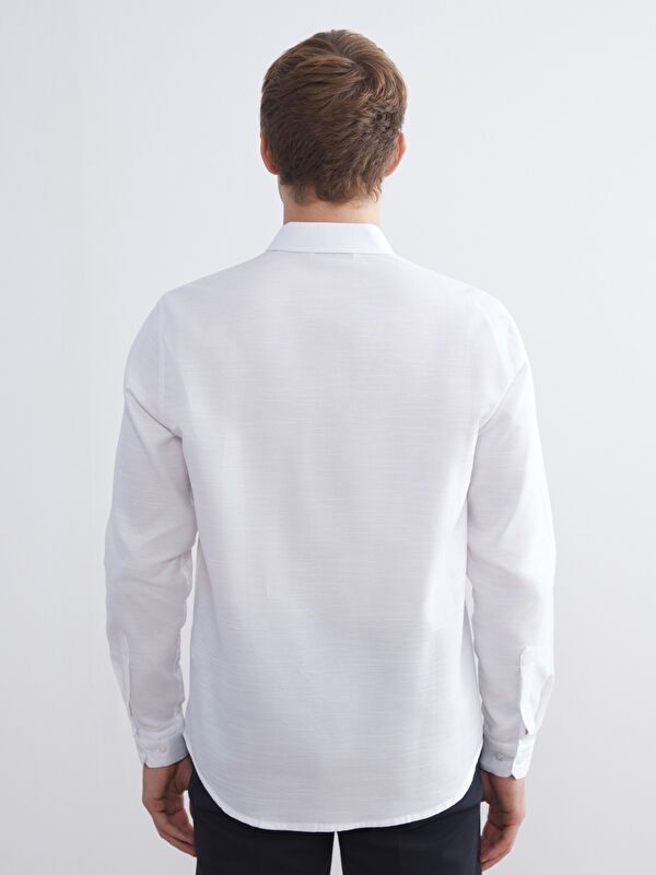 Moudda LC Waikiki - Chemise tissée manches longues Homme Buxe blanc - Tunisie 4