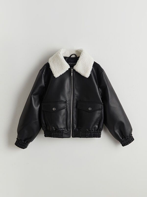 Moudda LC Waikiki - Manteau PU léger Fille Noir - Tunisie 1