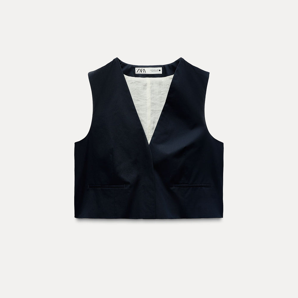 Moudda ZARA - Set gilet cintré col en V avec short - Tunisie 2