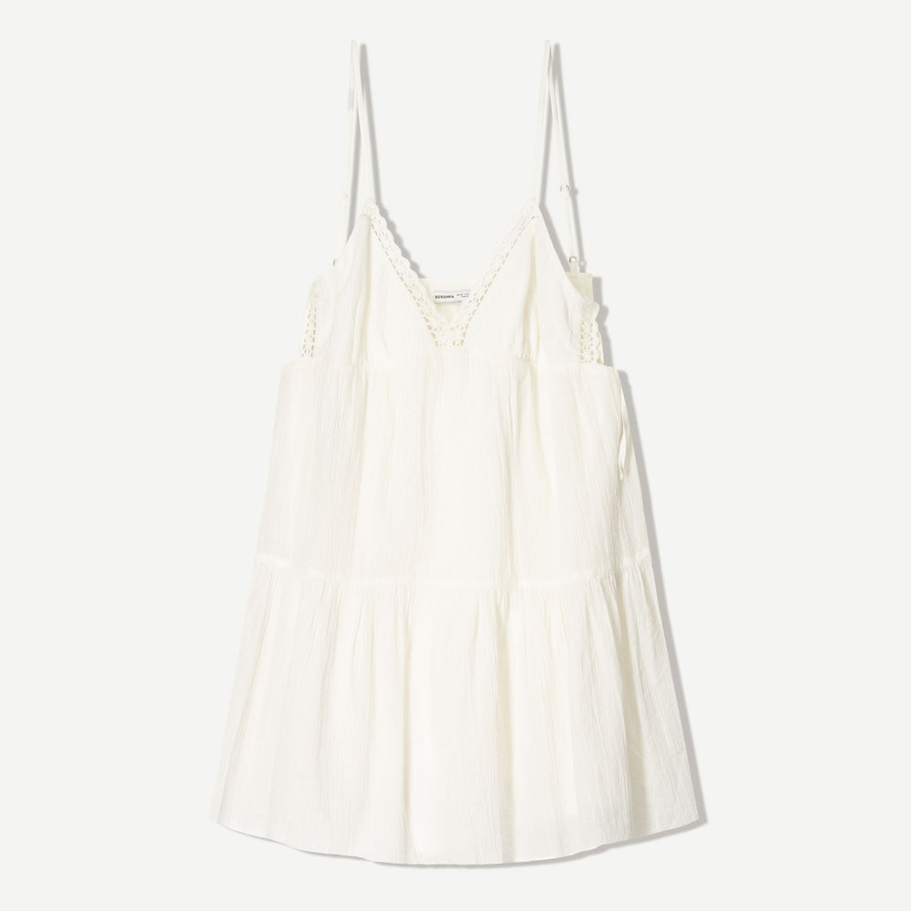 Moudda BERSHKA - Robe Mini Bambula - Dentelle Encolure - Tunisie 2
