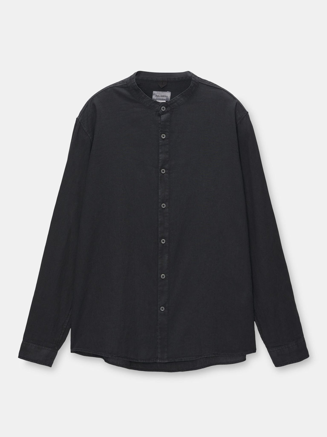 Moudda PULL & BEAR - Chemise Manches Longues Basique Col Mao - Tunisie 1
