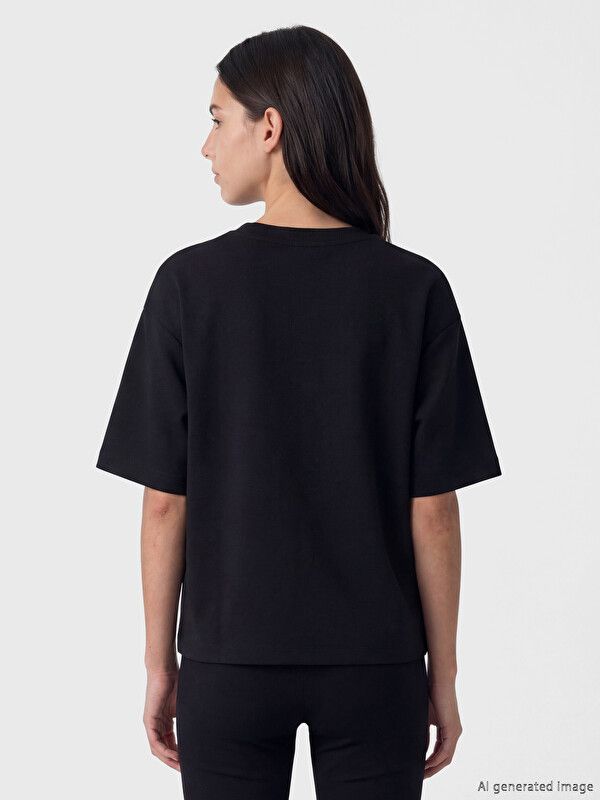 Moudda LC Waikiki - Pack jersey à maches courtes pour Femme couleur Noir - Tunisie 3