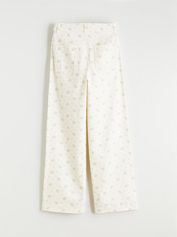 Moudda LC Waikiki - Pantalon en tissu pour Fille couleur Beige clair imprimé - Tunisie 3