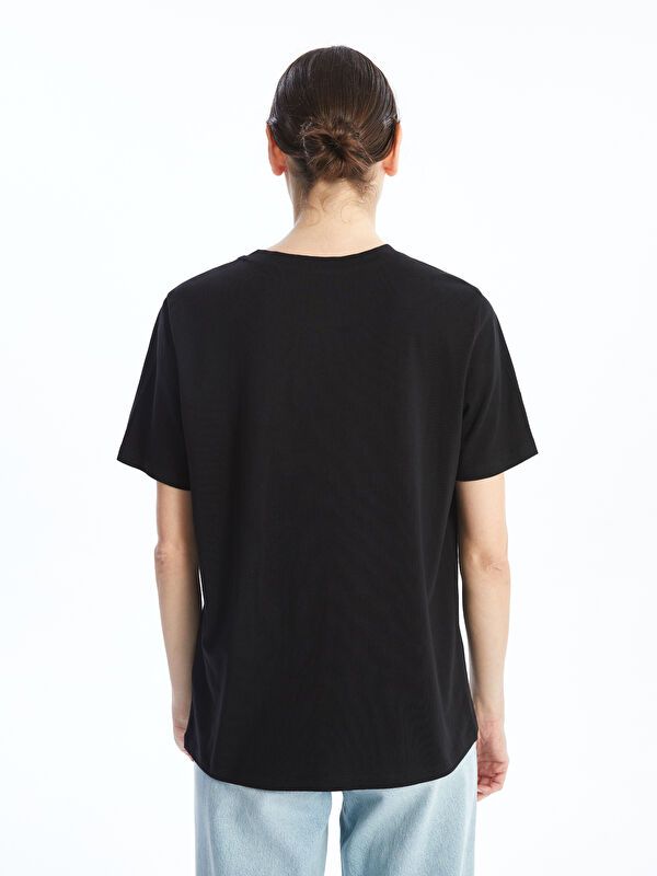Moudda LC Waikiki - Body jersey manches courtes Femme Noir - Tunisie 4