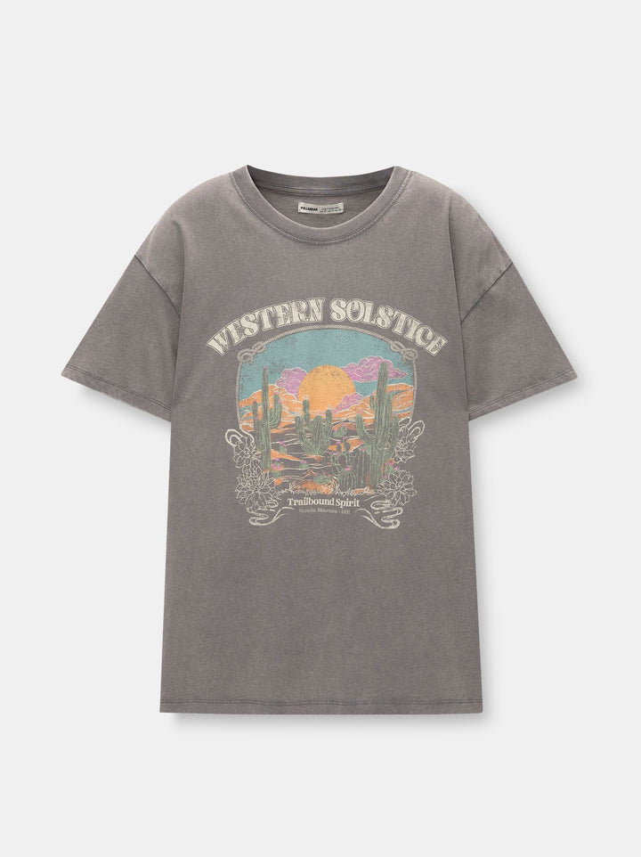 Moudda PULL & BEAR - Body Graphique Ésotérique Lavé - Tunisie 2