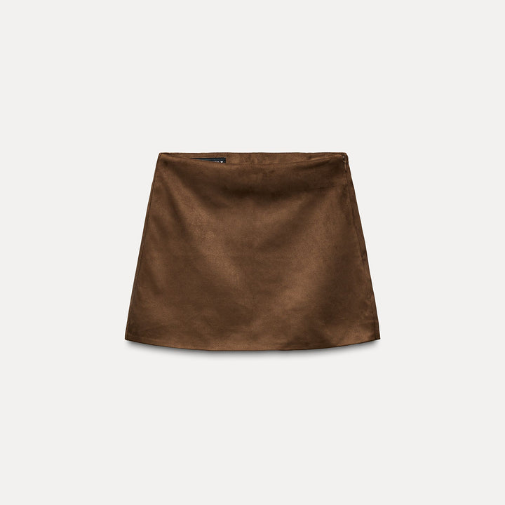 Moudda ZARA - Shorts-jupe en suédine, poches arrière - Tunisie 1