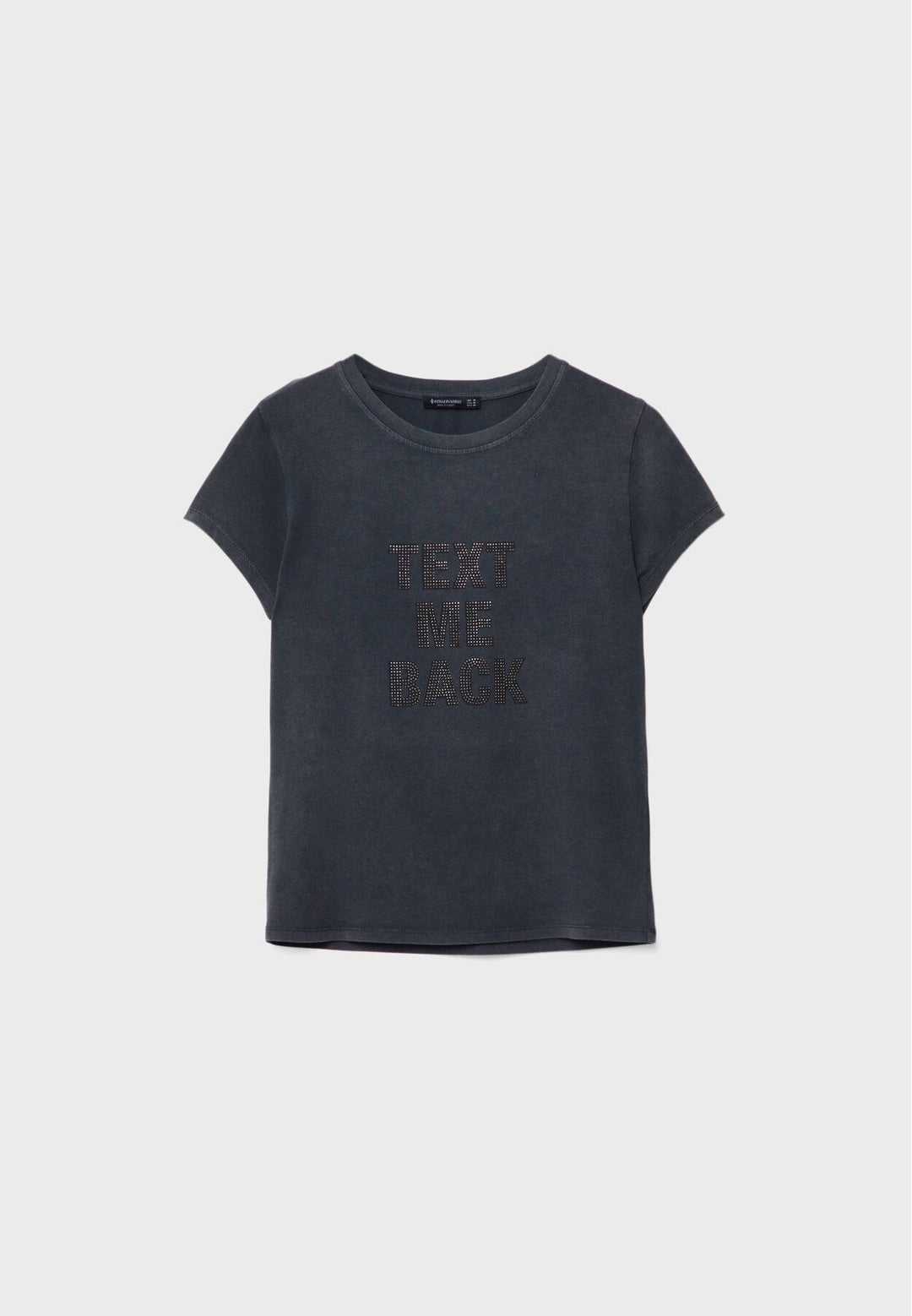 Moudda STRADIVARIUS - T-Shirt Acid Texte Brillant - Tunisie 2