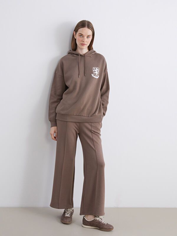 Moudda LC Waikiki - Sweatshirt en jersey sous licence Femme Brun - Tunisie 2