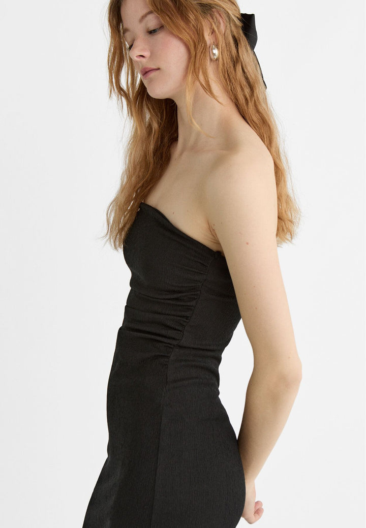Moudda STRADIVARIUS - Robe Midi Bandeau Texturée - Tunisie 4