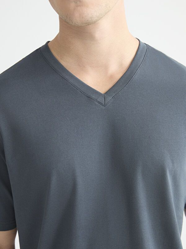 Moudda LC Waikiki - T-shirt col V manches courtes en jersey pour Homme - Tunisie 3