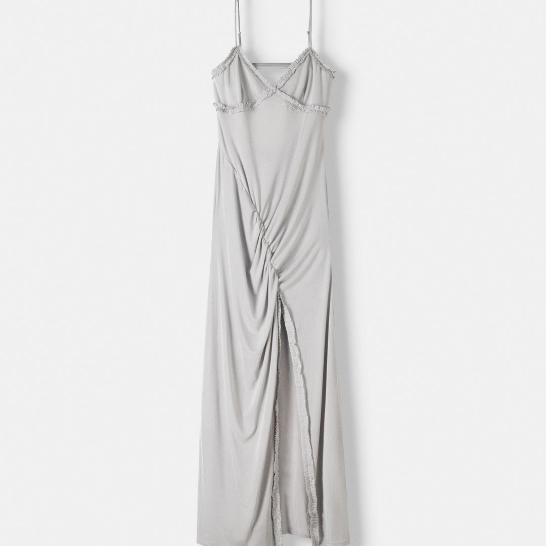 Moudda BERSHKA - Robe Maxi Argentée - Tunisie 1