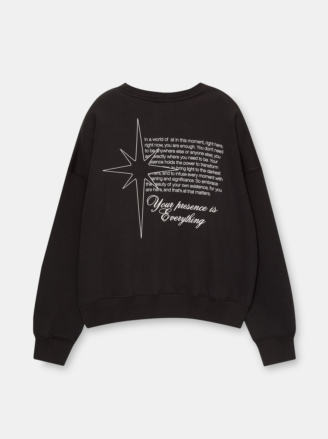 Moudda PULL & BEAR - Sweat Col Rond Anthra Texter Puff Print En Ligne - Tunisie 1