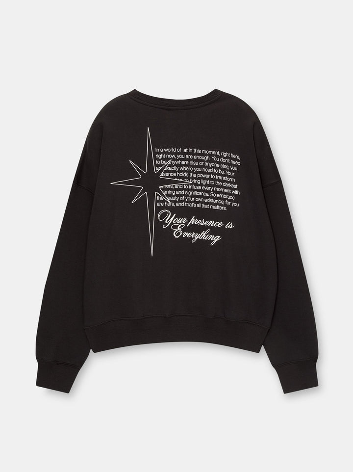 Moudda PULL & BEAR - Sweat Col Rond Anthra Texter Puff Print En Ligne - Tunisie 1