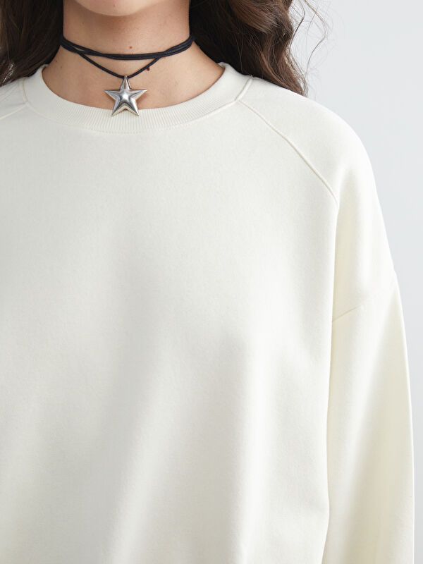 Moudda LC Waikiki - Sweatshirt en jersey Femme Beige clair - Tunisie 3